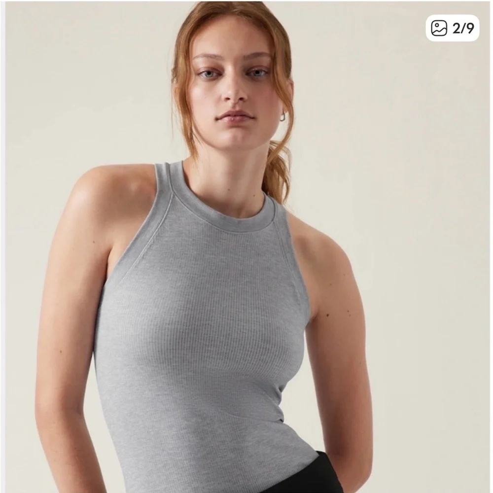 Athleta Ribbed Racerback Tank Top - Picture 2 of 6